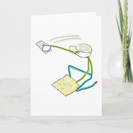 Plasterer Stickman Karte