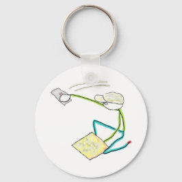 Plasterer Stickman Schlüsselanhänger