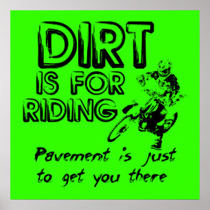 Plasterungs-Schmutz-Fahrradmotocross-Plakat Poster