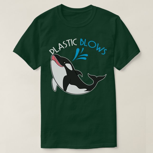 Plastic Blows Raise Awareness Whale Shirt (Design vorne)