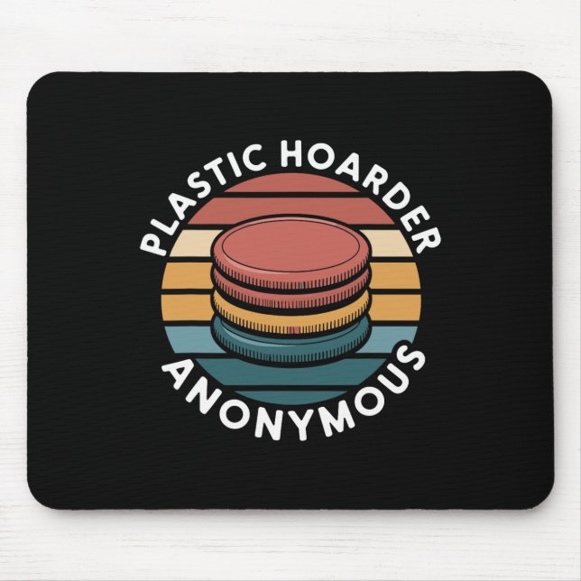 Plastic Hoarder Anonymous Disc Golf Designs für En Mousepad (Vorne)