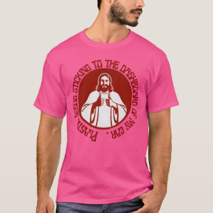 Plastic-Jesus klebt am Armaturenbrett meines Autos T-Shirt