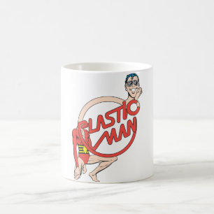 Plastic Man Gummihals-Warnschild Kaffeetasse