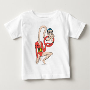 Plastic Man Rubberneck-Pose Baby T-shirt