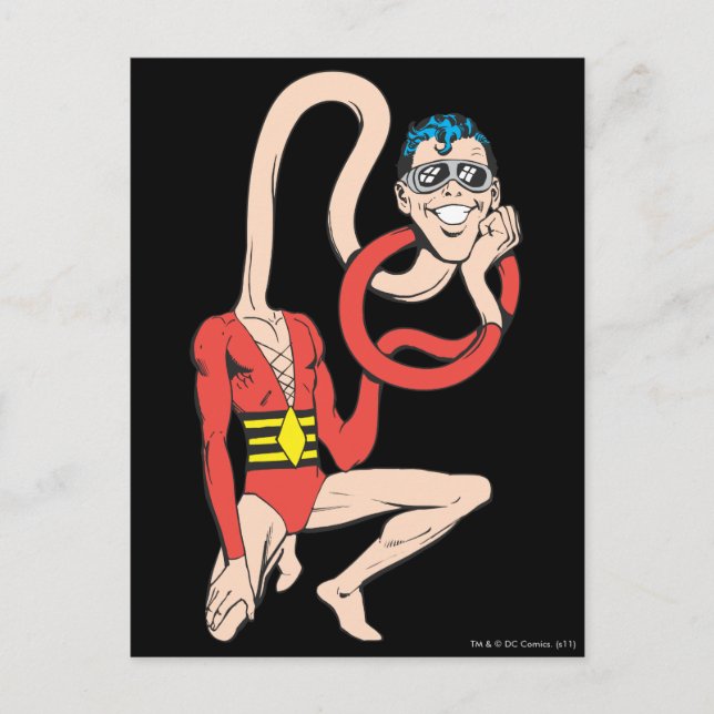 Plastic Man Rubberneck-Pose Postkarte (Vorderseite)