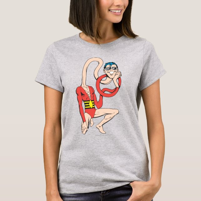 Plastic Man Rubberneck-Pose T-Shirt (Vorderseite)
