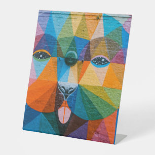 Plastic Pedestal Sign 10"X12" Sockelschild
