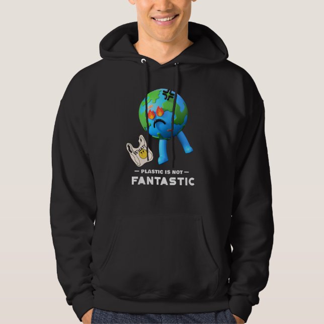 Plastik ist nicht fantastisch - retten Sie den Pla Hoodie (Vorderseite)