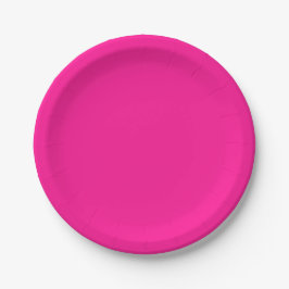 Plastik Pink Pappteller