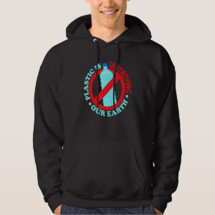 Plastik zerstört die Erde - Sozialwissenschaft Hoodie
