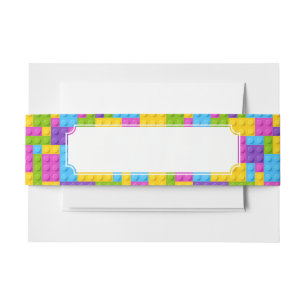 Plastikbau blockiert Muster Einladungsbanderole