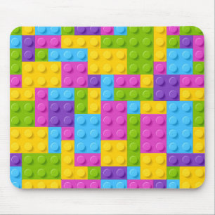 Plastikbau blockiert Muster Mousepad