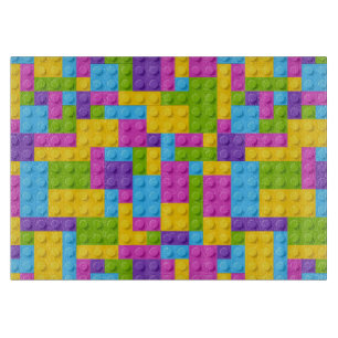 Plastikbau blockiert Muster Schneidebrett