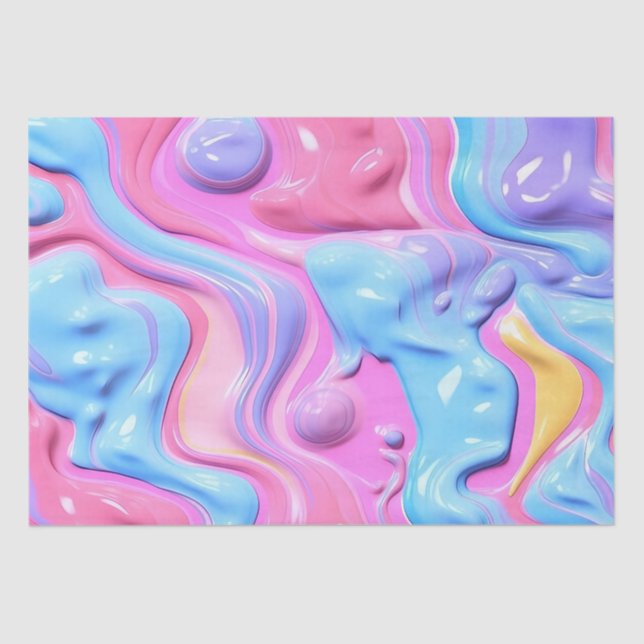 Plastikblase Abstrakt Seidenpapier (Vorderseite)