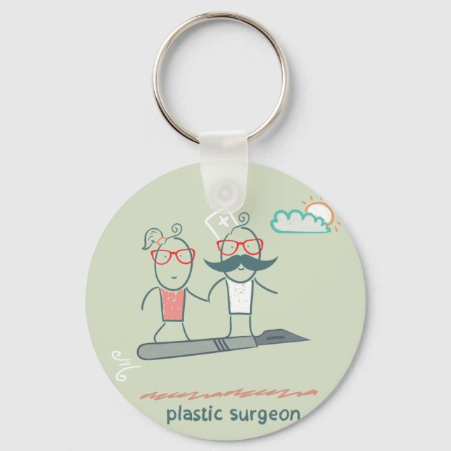 Plastikchirurg-Schlüsselanhänger Schlüsselanhänger (Vorderseite)
