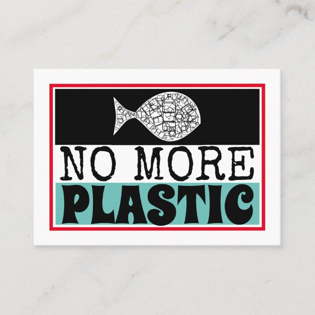 Plastikfisch, Treffpunkt für Klimaänderungen einla Visitenkarte (Vorderseite)