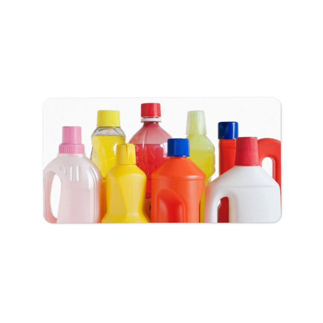 Plastikflaschen Adressaufkleber (Vorne)