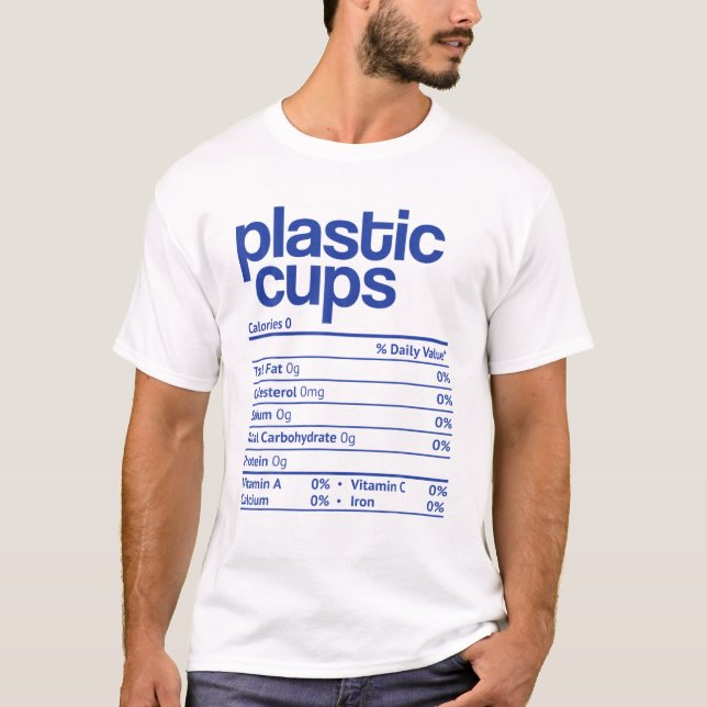 Plastikstrümpfe ernähren Fact Funny Erntedank Chr T-Shirt (Vorderseite)