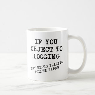 Plastiktoilettenpapier Funny Mug Kaffeetasse