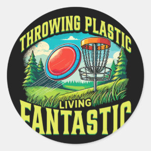 Plastikwerfen Lebendiger Fantastischer Disc-Golf-S Runder Aufkleber