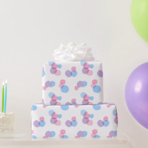 Plastpapier für den Pinsel Stroke Circles-Design Geschenkpapier