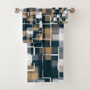 Plat blanc noir Brown or bleu moderne