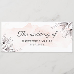 Plat et fleurs grises fleuries mariage du menu