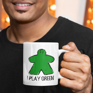 Plat Green Meeple Dessin Planche de Coupe de Mug