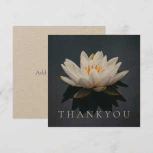 PLAT THANKYOU CARTE : LOTUS ROSE