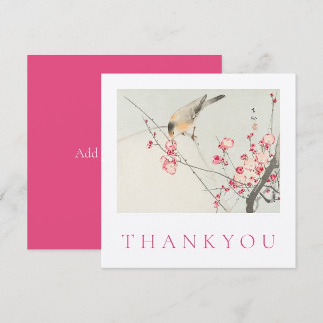 PLAT THANKYOU CARTE : OHARA KOSON (Devant / Derrière)