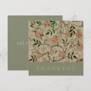 PLAT THANKYOU CARTE : WILLIAM MORRIS : JASMINE