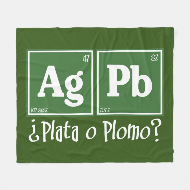 Plata o plomo fleecedecke (Vorderseite (Horizontal))