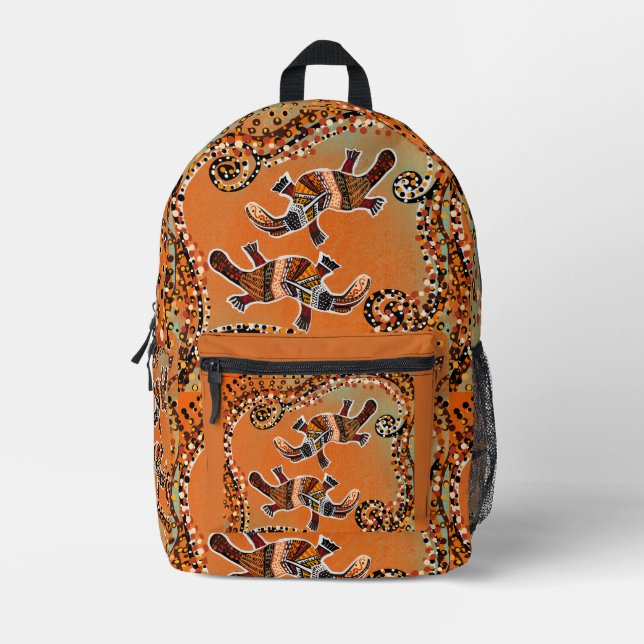 PLATAPUS ART BEDRUCKTER RUCKSACK (Vorderseite)