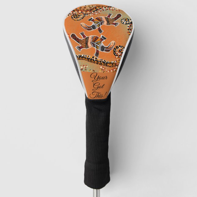 PLATAPUS ART GOLF HEADCOVER (Vorderseite)