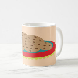 Plate für Cookies Kaffeetasse