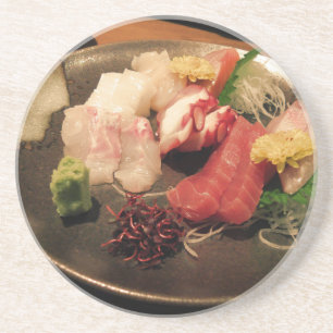 Plate Wasabi Japan Sushi Power Fish Asia Getränkeuntersetzer