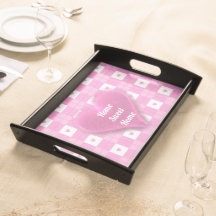Amour moderne Plaid Pink Heart Collection