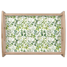 Aquarelle Botanique Vert feuilles