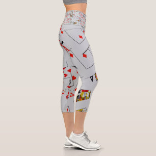 Plateau De Cartes De Jeu Éparpillées, Leggings Cap