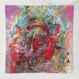 Plateau de tringle en verre fusionné avec concepti