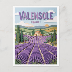 Plateau de Valensole Frankreich Postkarte
