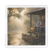 Cabane de pêche dans le bayou de Louisiane