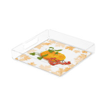 Citrouille, baies et feuilles tombent Thanksgiving