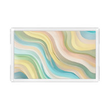 Plateau acrylique Pastel Wave