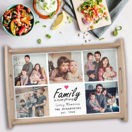 Plateau La famille de scripts est tout Collage photo perso