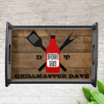 Superbe sauce Grill personnalisé en bois de grill