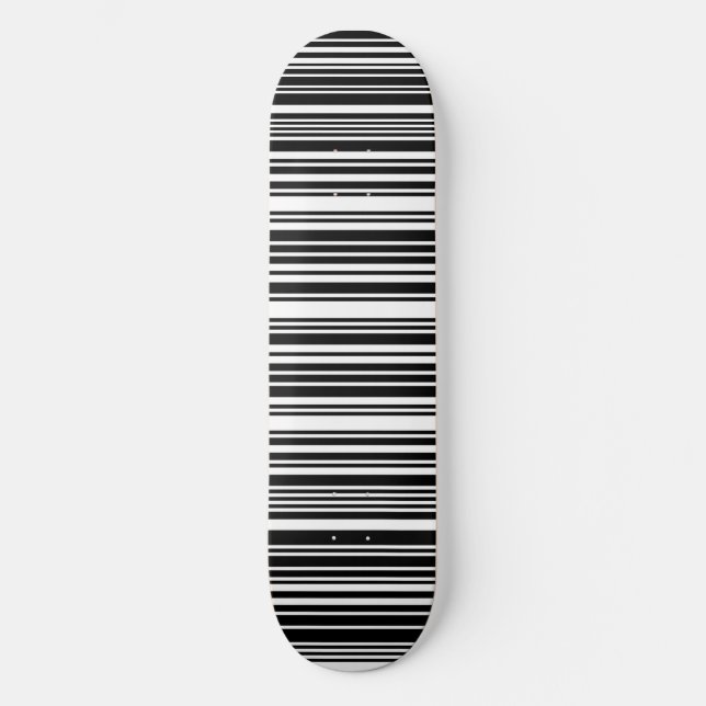 Plateforme de skateboard à code-barres noir (Recto)