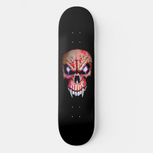 Plateforme de skateboard "Crâne de vampire rouge"