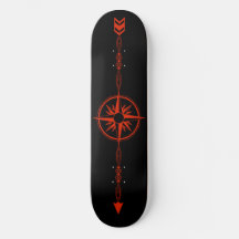 Plateforme de skateboard "Flèche Géométrique"