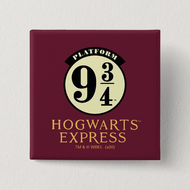 Platform 9 3/4 HOGWARTS™ EXPRESS-Symbol Button (Vorderseite)